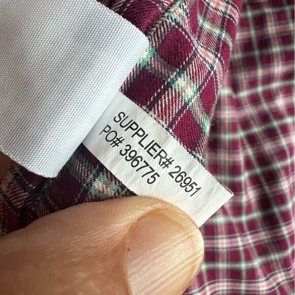 Ralph Lauren Mens Button Down Shirt Long Sleeves Plaid Red/Mullticolor Size M - Picture 5 of 8